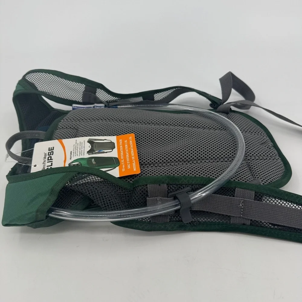 Bass Pro Shops Eclipse‎ 50oz 1.5L Hydration Pack Green Hiking Backpack HP013 NEW